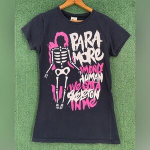 Paramore Monster 2011 Skeleton Band Merchandise T-Shirt Women’s Size XS